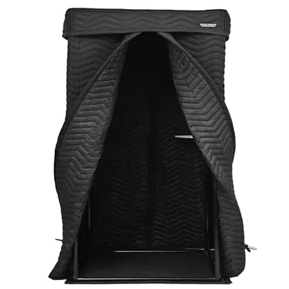 Portable Vocal Booth, Home Recording Studio, Echo-Free Sound Isolation Booth for Voice-Over, Singing (ZIGZAG-BLK, XL) - size: XL