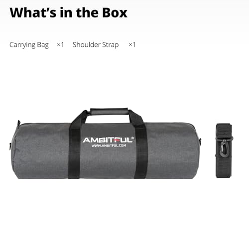 AMBITFUL Widened Version Tripod Carrying Case Bag 21/25/31/39/43/47/51/55/ for Light Stands,Boom Stand,Umbrella and Tripod Photography Accessories (31.49in(80cm)*Φ8.66in(22cm)) - color: 31.49in(80cm)*Φ8.66in(22cm)