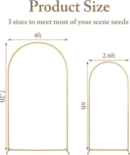 Toolterritary Metal Arch Backdrop Stand and Cover Set, 7.2FT, 6FT | Party Backdrop, Easy to Assemble, For Parties, Birthday, Baby Shower - color: Blue, size: 7.2ft, 6ft
