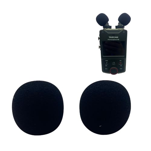 Dead Cat Wind Muff Pop Filter For Tascam X6 X8 Headset Windscreen Microphone Foam Covers For Tascam X6 X8 (Black) - color: Black