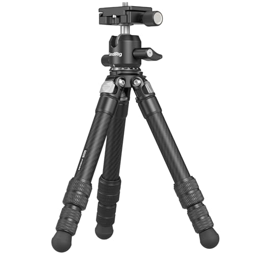 SmallRig Carbon Fiber Mini Desktop Tripod with 360° Ball Head | Compact 15.5" tripod, Built-in QR Plate for Arca, Ball Head Capacity 3kg / 6.6lb for Cameras, DSLRs, Lenses - style: Ball Head