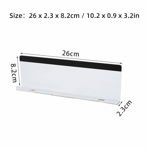 2Pcs Acrylic Monitor Memo Board with Charging Hole – Desktop Organizer for Notes, Phone Stand and Pen Holder, Transparent Office Accessory