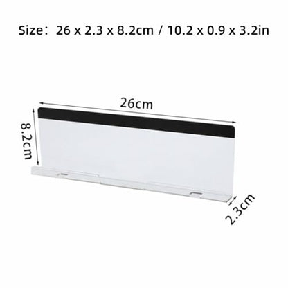 2Pcs Acrylic Monitor Memo Board with Charging Hole – Desktop Organizer for Notes, Phone Stand and Pen Holder, Transparent Office Accessory