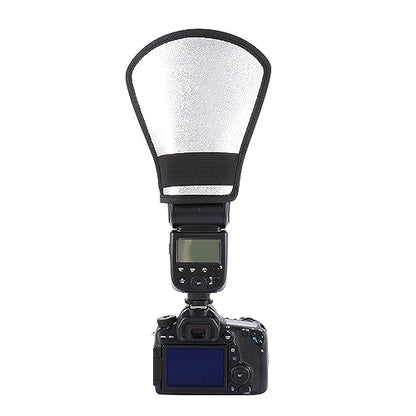 Leadigol 2PCS Flash Diffuser,Camera Flash Diffuser Double-Sided Flash Softbox Photo Light Reflector with Elastic Strap