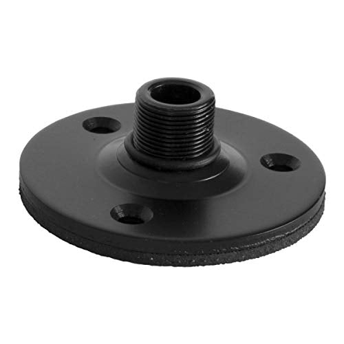 OnStage TM08B Microphone Flange Mount, Black - color: Black