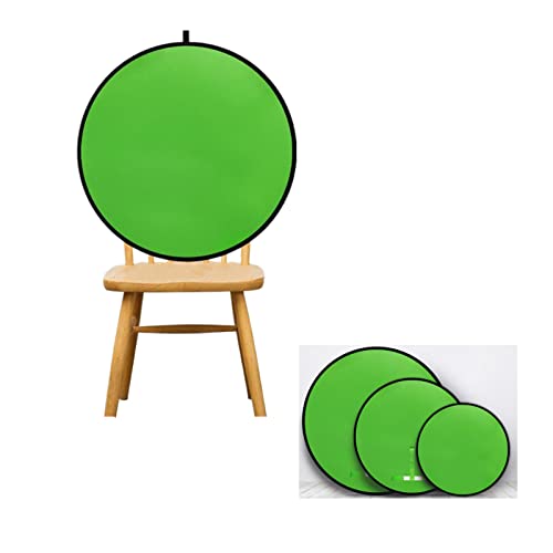 Portable Green Screen Chair 29.5in – Double Sided Foldable Greenscreen Backdrop, Chroma Key for Streaming Games, Zoom Calls & Photography - size: 29.5×29.5 inches