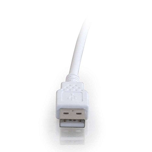 C2G Legrand USB Long Extension Cable, USB A to A Cable, Black Plug and Play Cable, 2 Meters (6.56 Feet) USB Extension Cable, 1 Count, C2G 19018 - color: White, size: 6.6 Feet, style: USB A Male to A Female