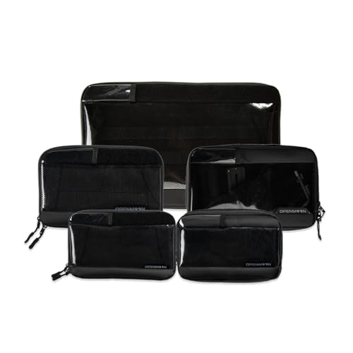OPENMOON Translucent Storage Electronics & Camera Accessory Pouch - Cable Organizer Gear Accessories Pouch Travel Camera Essentials - L Thin Version