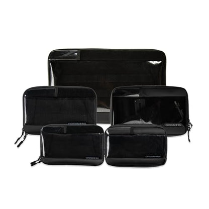 OPENMOON Translucent Storage Electronics & Camera Accessory Pouch - Cable Organizer Gear Accessories Pouch Travel Camera Essentials - L Thin Version