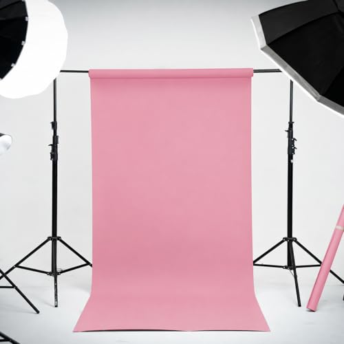 Kate Seamless Paper Backdrop for Photography Solid Pink Backdrop Paper (106.8''x32.8' Baby Pink) - color: Baby Pink, size: 106.8''x32.8'