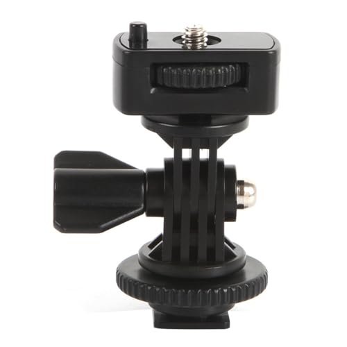 1/4" Mini Ball Head Cold Shoe Mount Adapter Base Mount 1/4 Screw Adapter for DLSR Camera Cage Rig Monitor Flash Fill Light Bracket Photography Accessories (Type A) - color: Type A