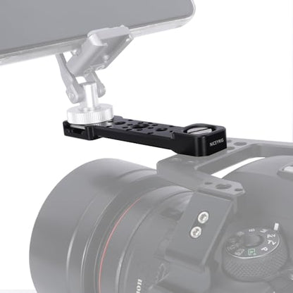 NICEYRIG Cheese Plate Cold Shoe Bar for ARRI Locating Hole - 609 | Camera Accessory Easy Expansion Bracket Applicable for Power Bank Clamp, Field Monitor Mount, Magic Arm, Microphone, LED