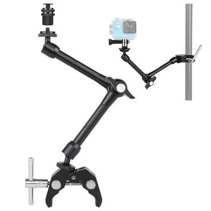 UTEBIT 11" Magic Arm Clamp with Super Clamp | ARRI 1/4" Thread, ARRI 3/8" Thread - size: 11inch