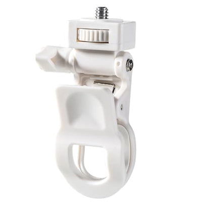 Webcam Mount for Monitor, Camera Mount Clamp Clip Ring Light Clip Adapter Replacement Zoom Light Clips-on Part Screen Display Top Fill Lights-Flash Holder for Phone Tripod Tablet Video Live Stream - color: white