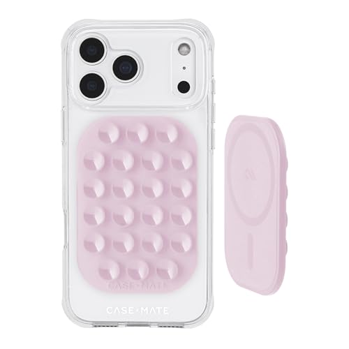Case-Mate Stick it! Magnetic Suction Mount - Snap-on iPhone Holder - Detachable for MagSafe - Hands-Free Content Creator Essentials for iPhone 17 Pro Max/16 Pro Max/15/14/13/12/Pixel 10- Stardust - color: Stardust