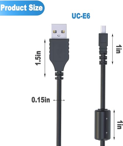 Master Cables Replacement USB Charging and Data Transfer Cable for Fuji FinePix Cameras (Supports Charging in Select Models) See Below for Compatible Cameras.