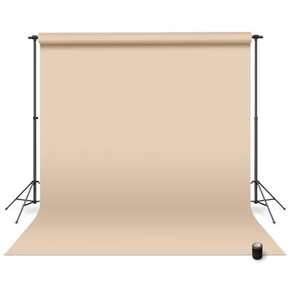 Denny Manufacturing - Seamless Paper Backdrop for Photography, Buff Seamless Paper Roll (86 in x 36 ft) Includes Free Roll Black Gaffer Tape (2 in x 13 ft) - color: Buff, size: 86 in x 36 ft