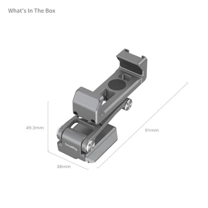 SMALLRIG Metal Phone Mount with Baseplate for Arca-Swiss,Compatible for DJI RS 4 Mini & RS 3 Mini, Phone Mount Adapter Support Free Adjustment Joints, Phone Tripod Mount for iPhone 17/16/15-5338