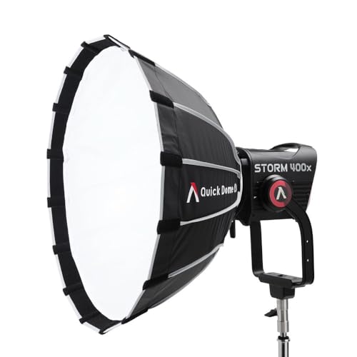 Aputure Light Dome Quick Dome 60 Softbox,60cm(2ft) Circular Bowens Mount with Quick Release Design,Include Diffusion, Light Control Grid, & Carrying Bag for Led Video Light