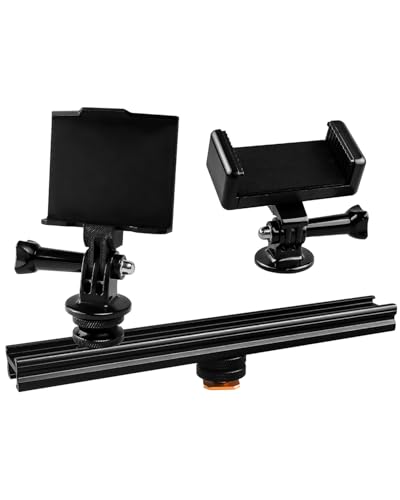 Multifunctional Camera Hot Shoe Extension Bracket for Video Recorder | Professional Digital Equipment Mount Plate Adapter Fits for ImmersionRC Powerplay GoPro, Light Metals