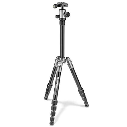 Manfrotto Element Traveller Small Aluminum 5-Section Tripod Kit with Ball Head - color: Gray, size: Element Small 56.3"
