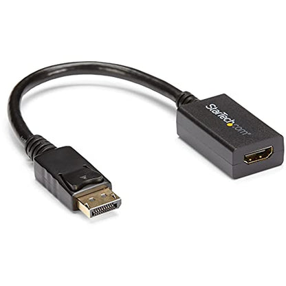 StarTech.com DP2HDMI2 DisplayPort to HDMI Video Adapter Converter | DisplayPort 1.2 to HDMI, Monitor/TV/display, Passive dongle, Latching DP++, OS independent, 1080p 60Hz, 7.1ch audio, HDCP 1.4 - size: 8 inches