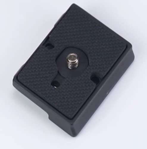 323 Quick Release Plate 1/4" Screw Tripod Camera Compatible for Manfrotto 200pl-14 RC2 Camera Tripod Ball Head 2PCS,Black - color: Black
