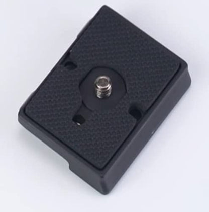 323 Quick Release Plate 1/4" Screw Tripod Camera Compatible for Manfrotto 200pl-14 RC2 Camera Tripod Ball Head 2PCS,Black - color: Black