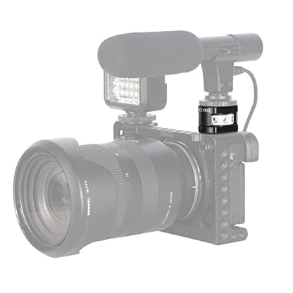 NICEYRIG Cold Shoe Adapter for 1/4’’-20 Thread, Thumbscrew Easy Mounting Cold Shoe Base for Microphone Flash LED Video Light - 499 - style: 1/4'' mount