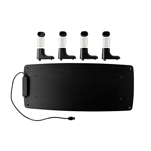 3M Adjustable Monitor Stand with 4-Port USB Hub, Black, Great for Computer Monitors, Laptops, TVs, Speakers, Printers and More