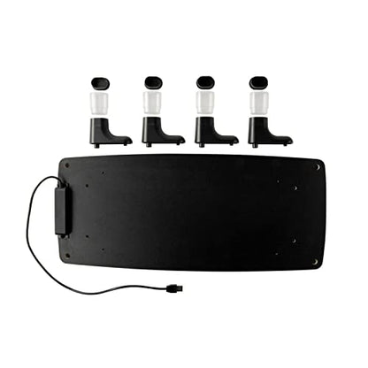 3M Adjustable Monitor Stand with 4-Port USB Hub, Black, Great for Computer Monitors, Laptops, TVs, Speakers, Printers and More