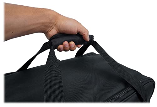 Rockville TB8 Padded Speaker Bag Carry Case For 8" DJ PA Speakers+Stand | Rugged Carry Case, Stand Compartment, Secure Interior Buckles, Rain, Splash and Scratch Resistant, Dual YKK Zippers - style: 8 - Inches