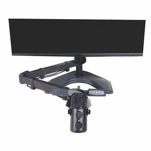 AllCast - Video Conference, Webinar and Podcast Complete System for Streamers, Vloggers & Gamers - Includes Monitor Mount, Microphone, Ring Light, Web Cam, USB Hub
