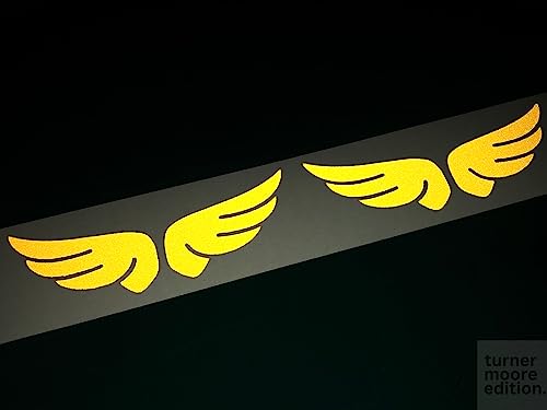 Yellow Reflective Vinyl Permanent Adhesive, 12x12 Sheets Reflective Vinyl for Cricut, Cars, Bikes, Decals, Stickers, Signs, Helmets, Mailbox, Numbers, Reflective Tape by Turner Moore Edition (3-Pack) - color: Yellow
