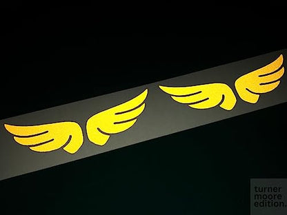 Yellow Reflective Vinyl Permanent Adhesive, 12x12 Sheets Reflective Vinyl for Cricut, Cars, Bikes, Decals, Stickers, Signs, Helmets, Mailbox, Numbers, Reflective Tape by Turner Moore Edition (3-Pack) - color: Yellow