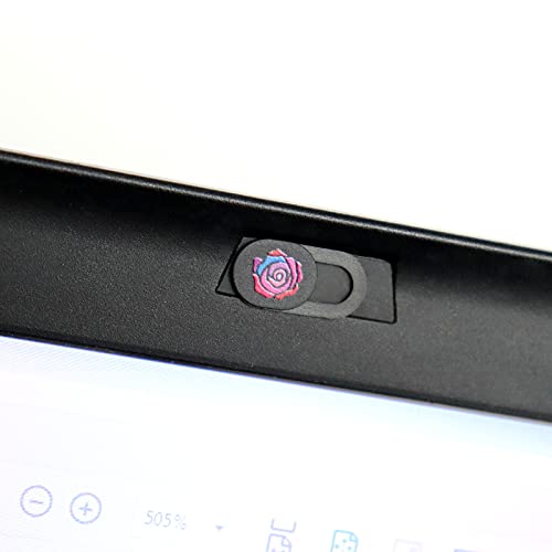 Webcam Cover Slide 3 Packs Ultra-Thin Camera Covers for Computer Laptop Desktop Smartphone to Protect Your Privacy and Security, Rose Black - color: Rose