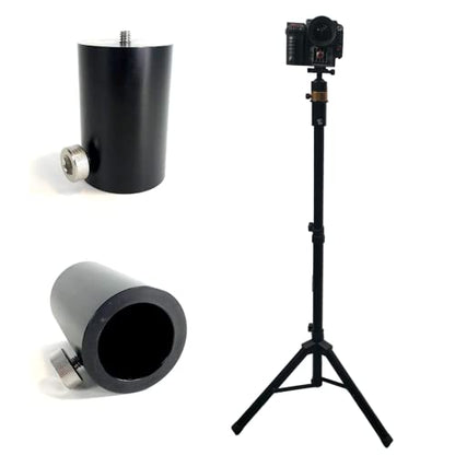 Glide Gear SPA 100 Adapter – Convert Speaker Stand to Tripod – 1/4-20 Mount, 1.41" Diameter, Ball/Fluid Head Compatible, Aluminum Build - size: SPA 100