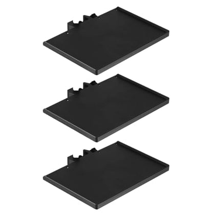 3Pcs Microphone Stand Tray Clip Storage Rack for Live Streaming Photography Sturdy Sound Card Holder with High Edges Compatible with Various Mic Stands