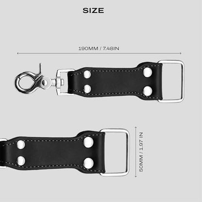 C Coiro Extra Attachments Single and Dual Camera Harness for Camera Bag, Sling Bag, Pouch, Lens Case - color: Black
