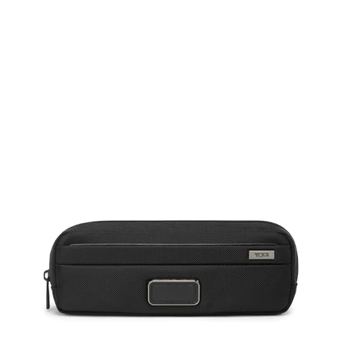 TUMI - Alpha Electronic Cord Pouch - Slim Zip Entry Travel Tech and Cable, Charger and Small Accessory Organizer - Midnight Black - color: BLACK