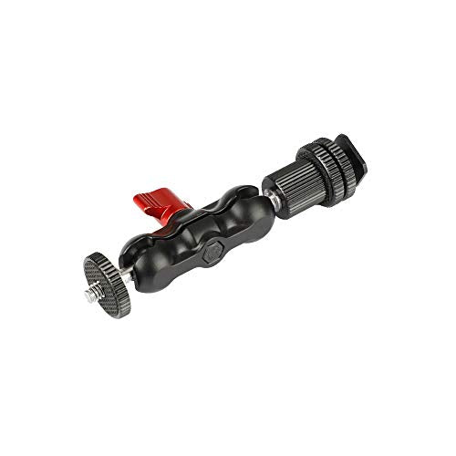 CAMVATE 1/4"-20 Ball Head Extension Arm with Shoe Mount for Camera Monitor/Flashlight - 2040