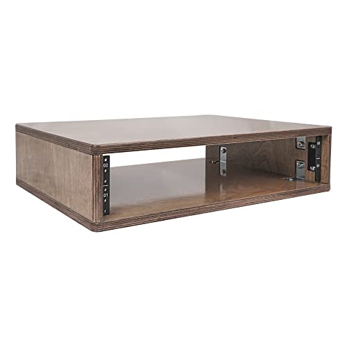 Sound Town DIY 2U Studio Rack with Solid Baltic Birch Plywood, Weathered Brown for Recording Room, Home Studio (SDRK-Y2B) - color: Weathered Brown, size: 2U