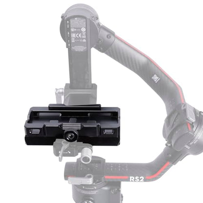 NICEYRIG Extended Quick Release Plate for Manfrotto-Style to Quick Release Clamp for Arca-Swiss, Tripod to Gimbal Adapter Applicable for DJI RS 4/4 Pro/3/3 Pro/2/RSC2, Ronin S - 563