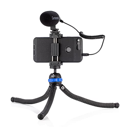 Benro KoalaPod Flexible Bendable Tripod – Compact 3-Leg Mini Tripod with Ball Head, ¼″-20 Mount, Flexible Legs for Smartphones, Cameras & Live Streaming (KP1)