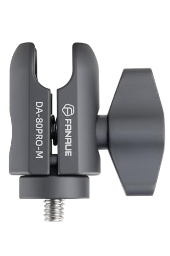FANAUE Single Socket Arm Swivel Plate for 20mm Ball Head Adapter,with 1/4'' Screw for GoPro and Action Cameras