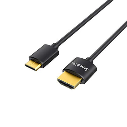 SMALLRIG C to A Cable, Ultra Thin Cable 55cm/1.8Ft, Super Flexible Slim High Speed 4K 60Hz HDR 2.0, Fits for Sony HDR-XR50, for Nikon Z6 Z7 for Canon EOS RP, EOS R - 3041 - size: 55CM(C to A)