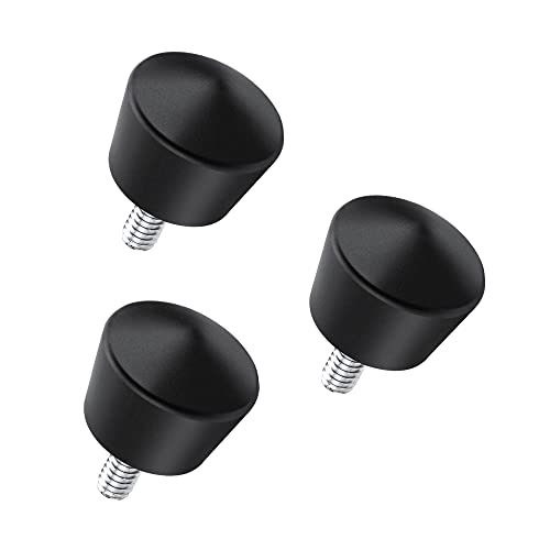 K&F CONCEPT Universal Anti-Slip Rubber Tripod Foot Spikes Compatible with 1/4 inch Thread Tripod Monopod Legs Feet Replacement Parts (3 PCS) - size: 3pcs Pointes Antidérapantes