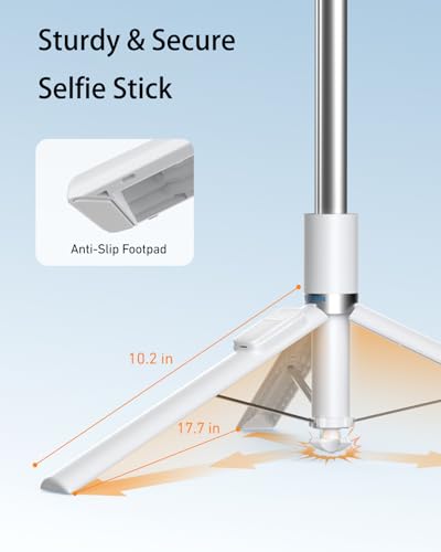 TELESIN 70" Phone Tripod Stand, Gravity-Activated Auto-Open Selfie Stick, Extendable Cell Phone Stand with Magnetic Bluetooth Remote, 360° Adjustable Travel Phone Tripod for iPhone/Android - size: 70" Phone Tripod Stand