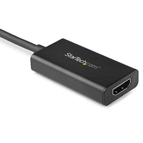 StarTech.com DisplayPort to HDMI Adapter - 4K 60Hz HDR10 Active DisplayPort 1.4 to HDMI 2.0b Video Converter - 4K DP to HDMI Adapter Dongle for Monitor/Display/TV - Latching DP Connector (DP2HD4K60H)