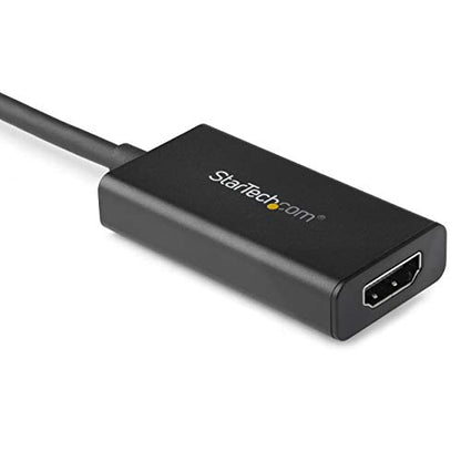 StarTech.com DisplayPort to HDMI Adapter - 4K 60Hz HDR10 Active DisplayPort 1.4 to HDMI 2.0b Video Converter - 4K DP to HDMI Adapter Dongle for Monitor/Display/TV - Latching DP Connector (DP2HD4K60H)